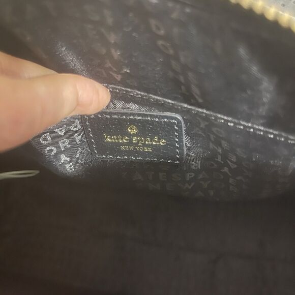 Black Kate Spade Adjustable Crossbody Leather Purse - Picture 7 of 10